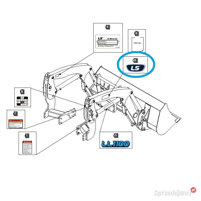 Naklejka logo LS LS Tractor 40358812 Tajęcina