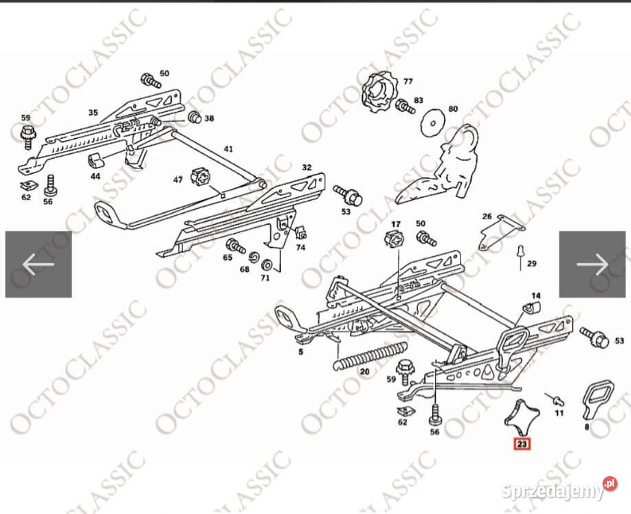 Mercedes W124 W202 w208 W210 gałka pokrętło Gdańsk sprzedam