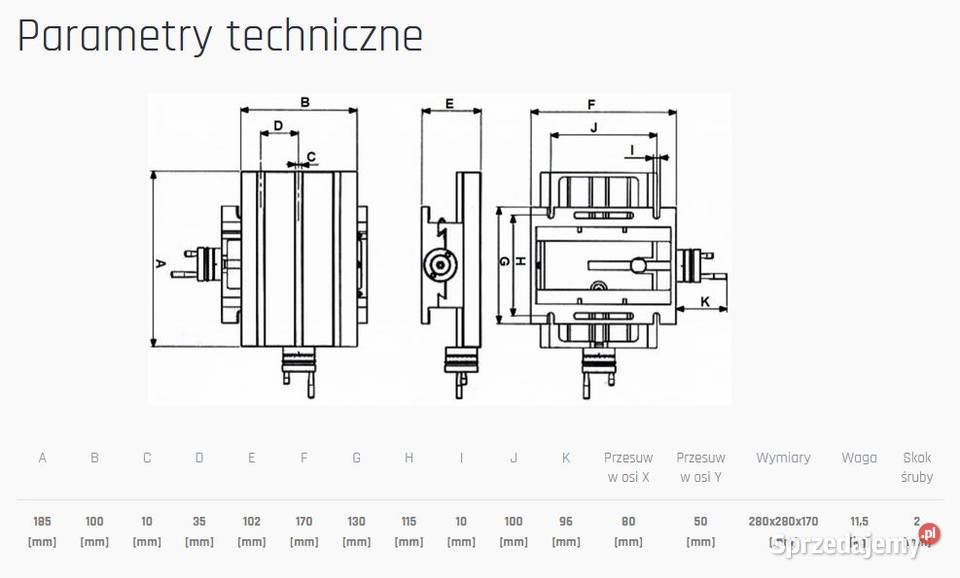 Stół krzyżowy 185X100 mm Siedlce