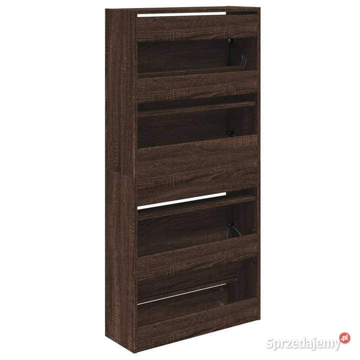 Szafka na buty brązowy dąb 60x21x1255 WM839902 mazowieckie Warszawa