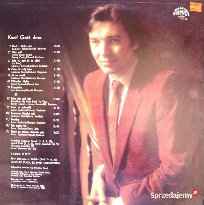 KAREL GOTT Dnes Płyta LP Vinyl 33 PROMOCJA Chorzów sprzedam