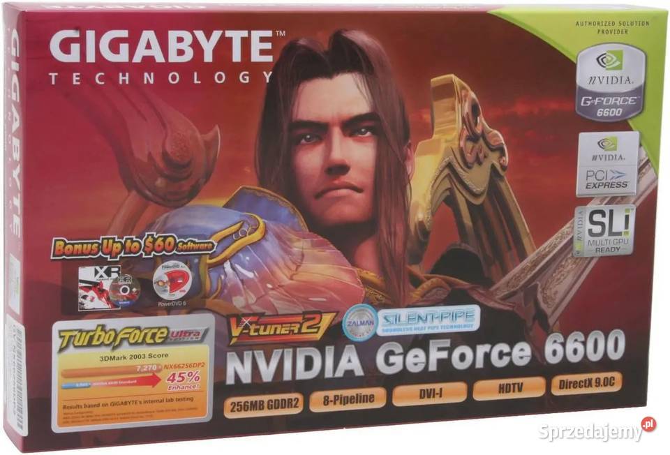 Karta Graficzna GIGABYTE GVNX66256DP2 NVIDIA sprzedam
