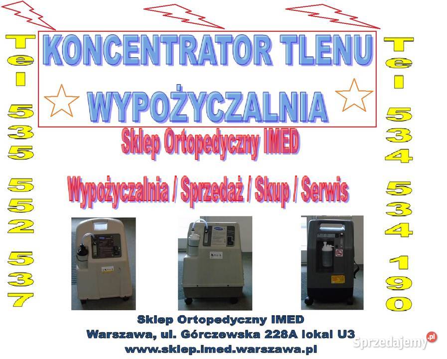 Wynajem Koncentratora Tlenu Warszawa