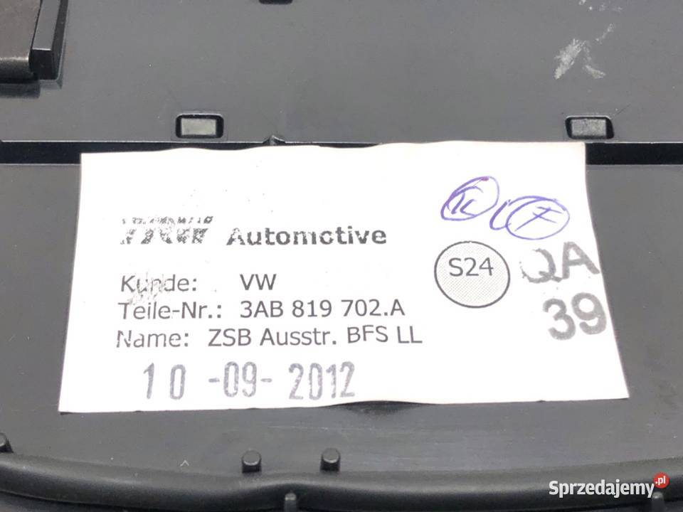 KRATKA NAWIEWU PRAWY PRZÓD VW PASSAT B7 podkarpackie