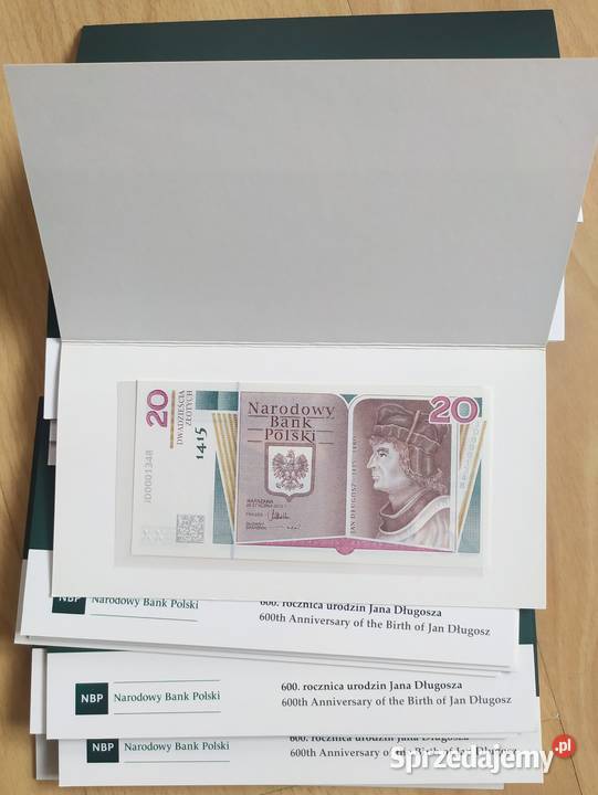 ZESTAW Banknot 1050 Chrztu Długosz Słowacki Sosnowiec