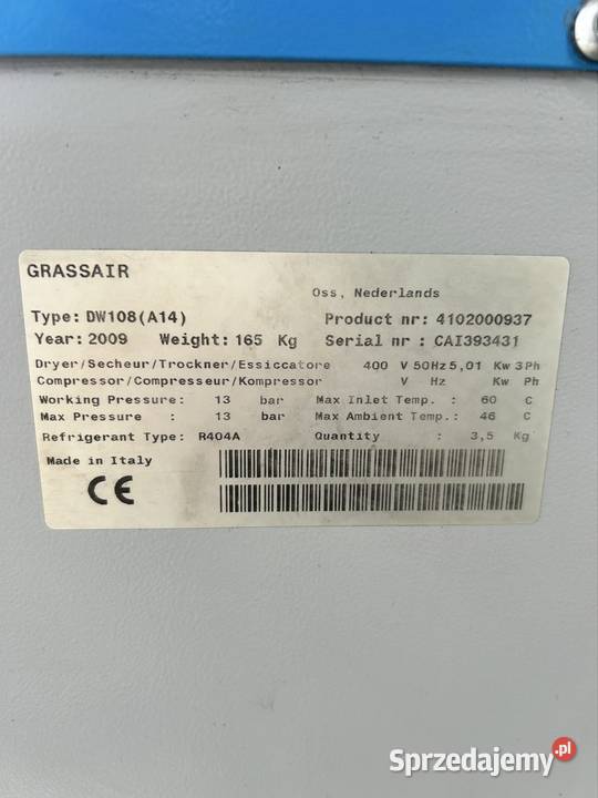 Osuszacz sprężonego powietrza Separator wody