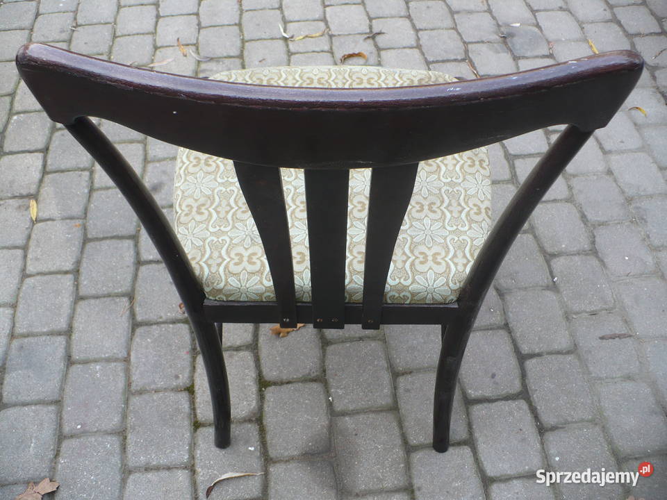krzesła RADOMSKO 4 sztuk INNE Z EPOKI stół łódzkie Poświętne