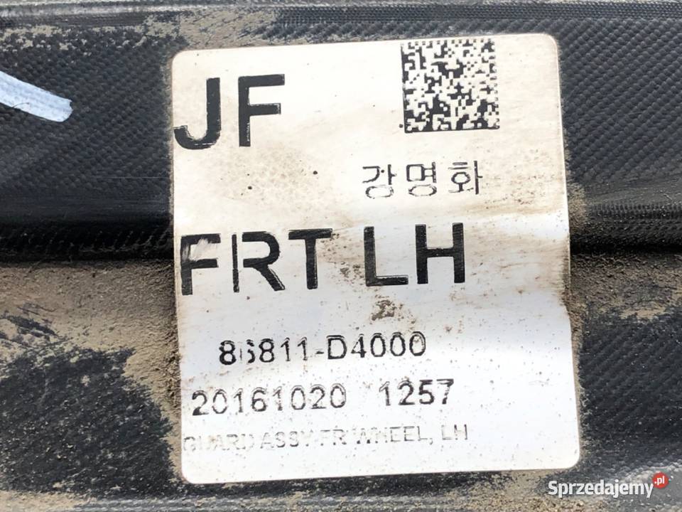 NADKOLE LEWY PRZÓD KIA OPTIMA 86811D4000 Nadkola