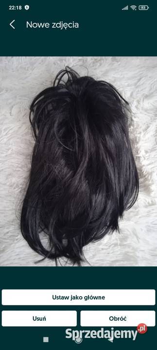 Peruka czarna Kraków sprzedam