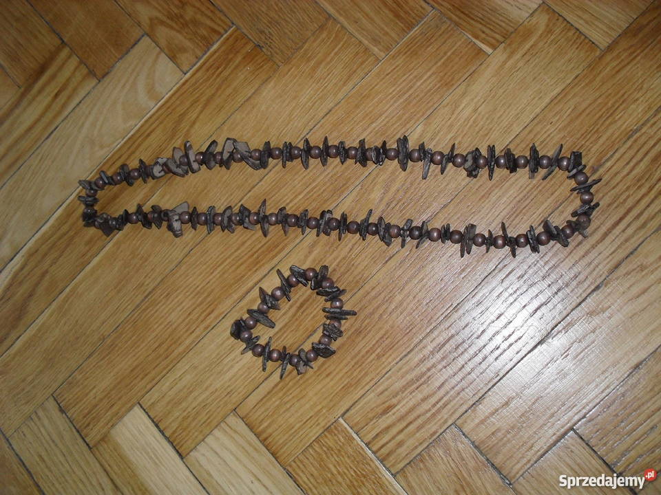 KOMPLET NASZYJNIK BRANSOLETKA łódzkie