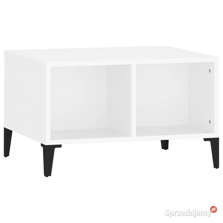 Stolik kawowy biały 60x50x365 materiał Warszawa