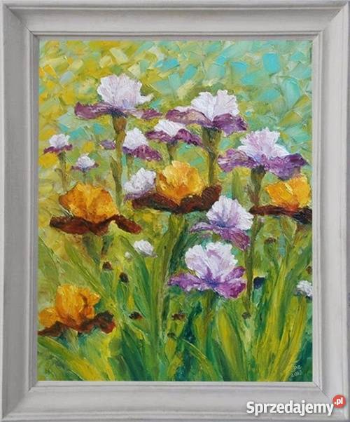 Obraz olejny Irysy 2 lubelskie Lublin