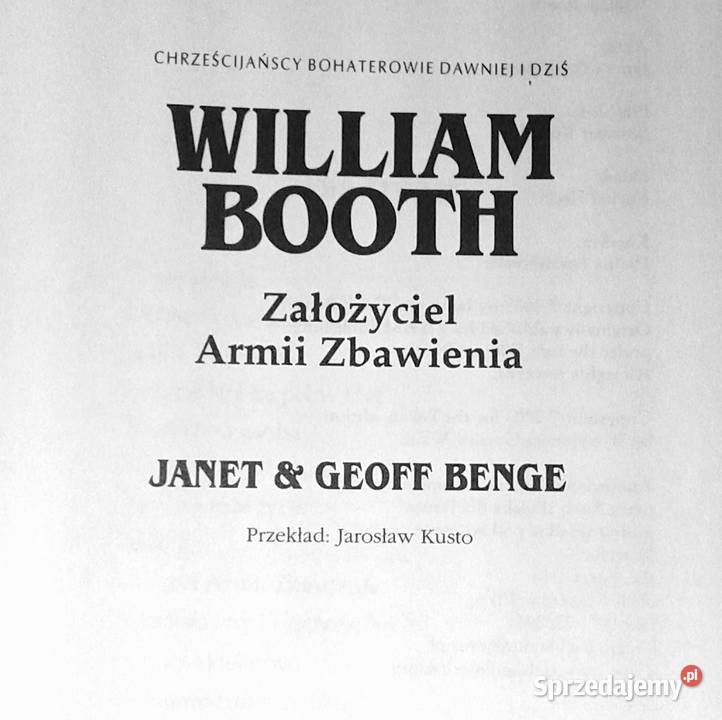 William Booth Założyciel Armii Zbawienia Janet Pozostałe