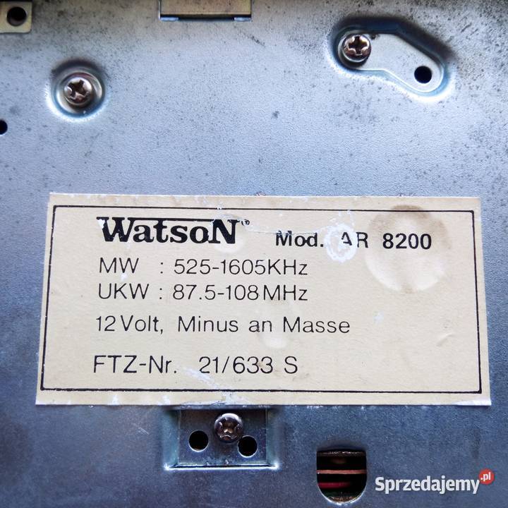 Radio Watson model AR 8200 na kasetę Szczecin
