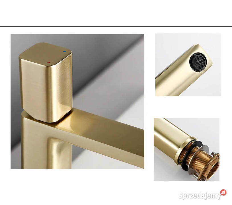 Bateria umywalkowa 5 złota mat Katowice
