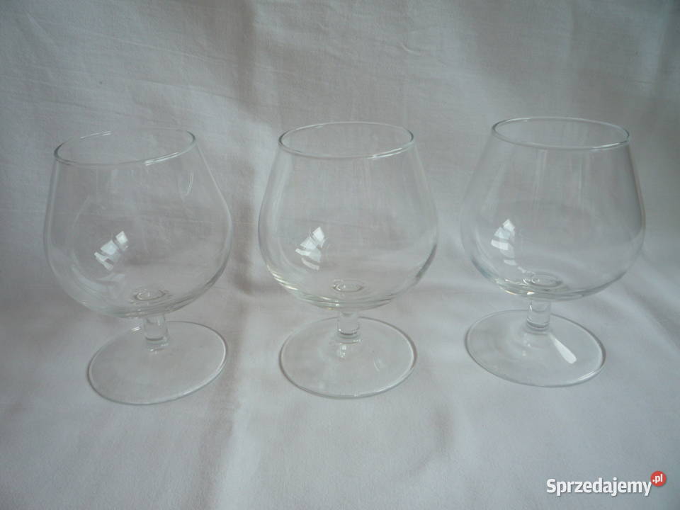 3 Kieliszki do Koniaku Brandy