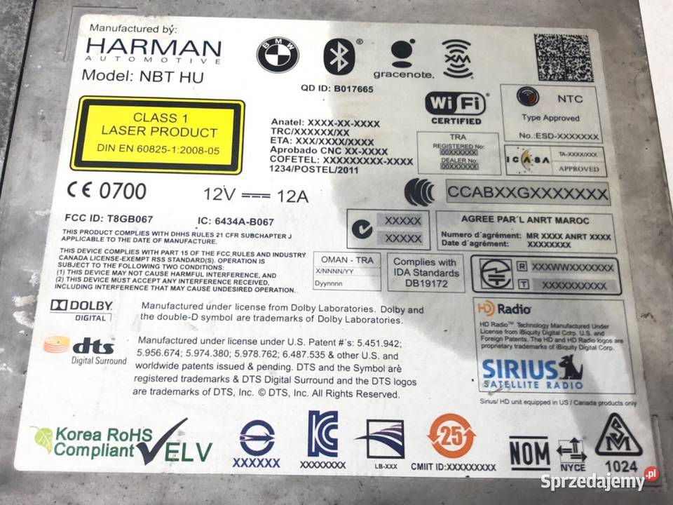 CZYTNIK NAWIGACJA BMW F10 9318746 0916 osobowe Wyposażenie wnętrza podkarpackie