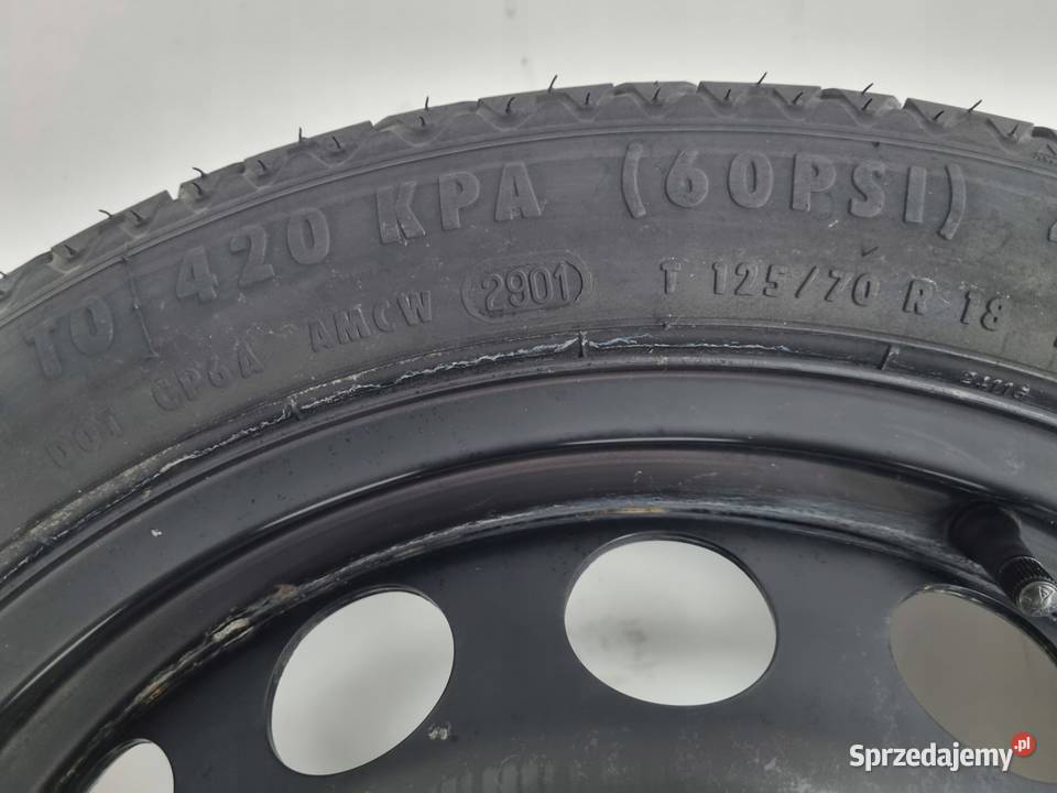KOŁO DOJAZDOWE ZAPASOWE Audi Seat Vw Golf IV Opony i felgi Chełm