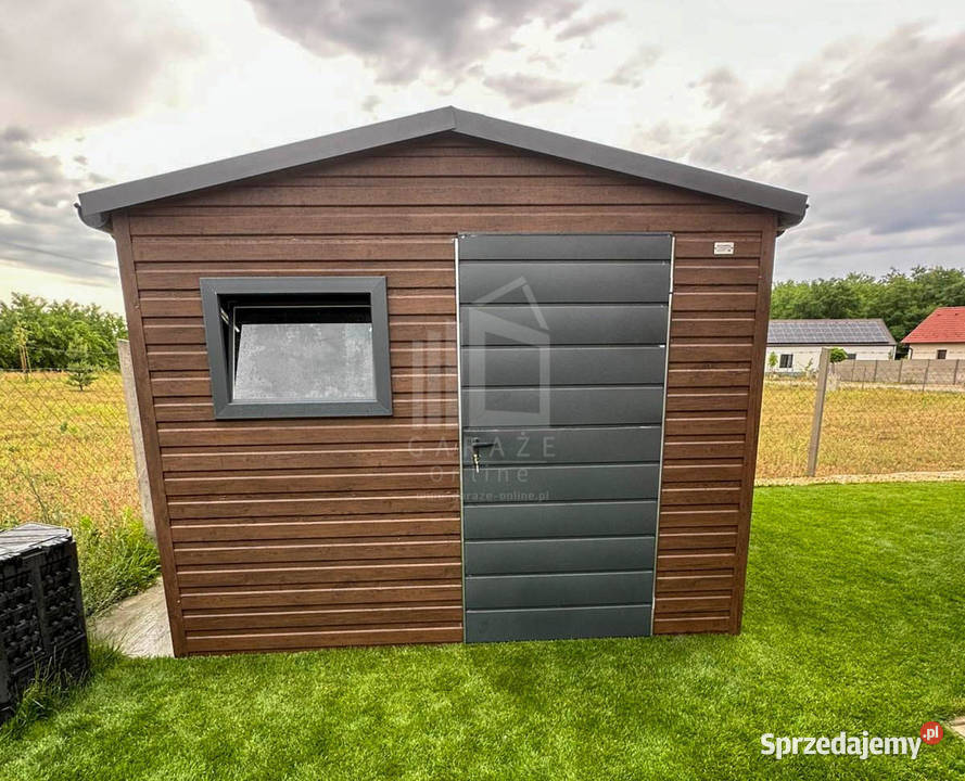 Schowek domek ogrodowy 27x35m drzwi okno rynny mazowieckie Siedlce