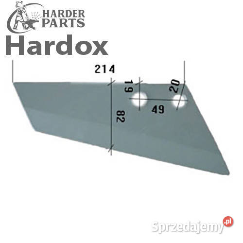 Lemieszyk HARDOX 92536P części do grubera nieuszkodzony Suwałki