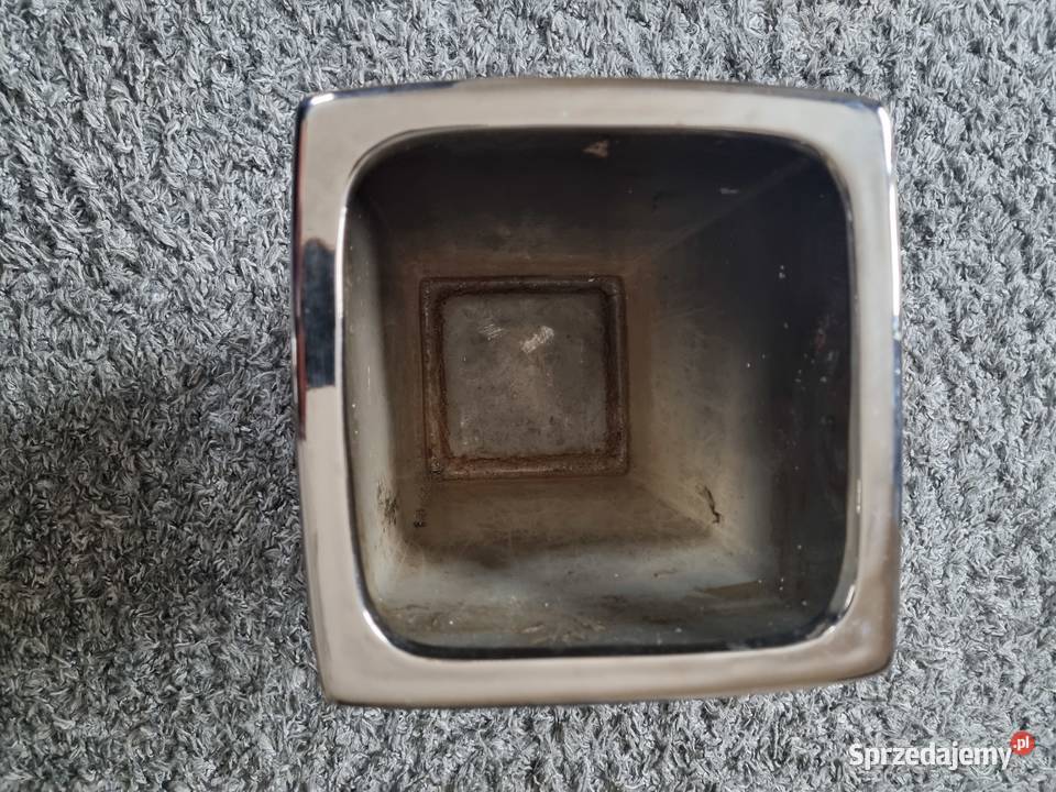 Srebrna osłonka na doniczkę Polnix Moon Doniczki i osłonki Lublin