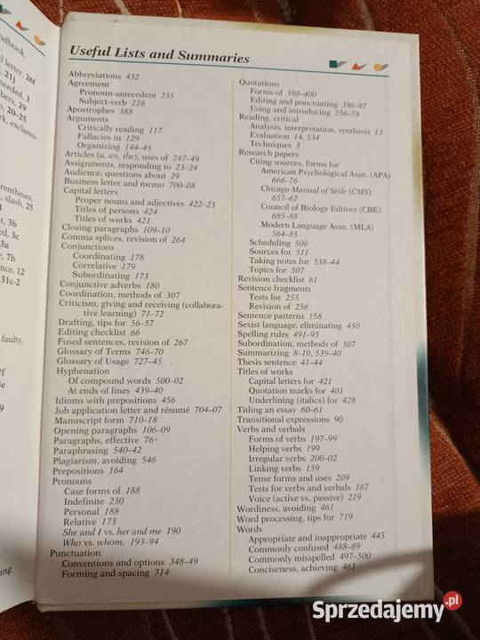Tej Little Brown Handbook Sixth Edition twarda Poznań