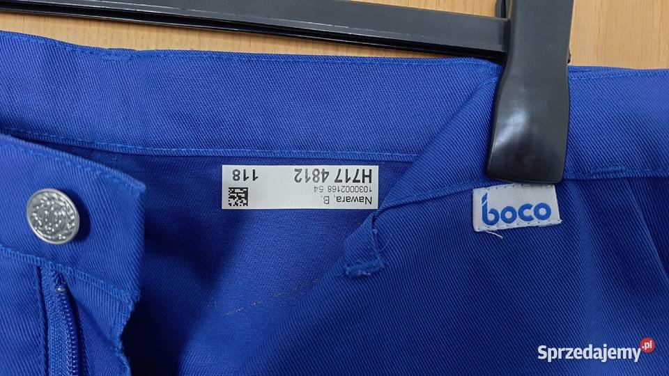 Męskie spodnie robocze Boco Nawara niebieskie Gorzów Śląski