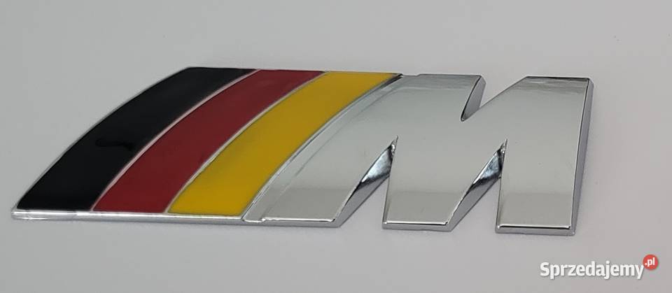 NOWE logo klejane M Power mpower źółty znaczek Zamość