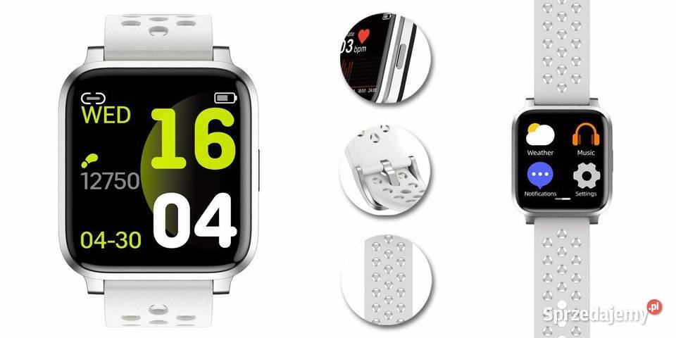 Zegarek damski smartwatch Rubicon RNCE58 biały damskie Bielsk Podlaski sprzedam