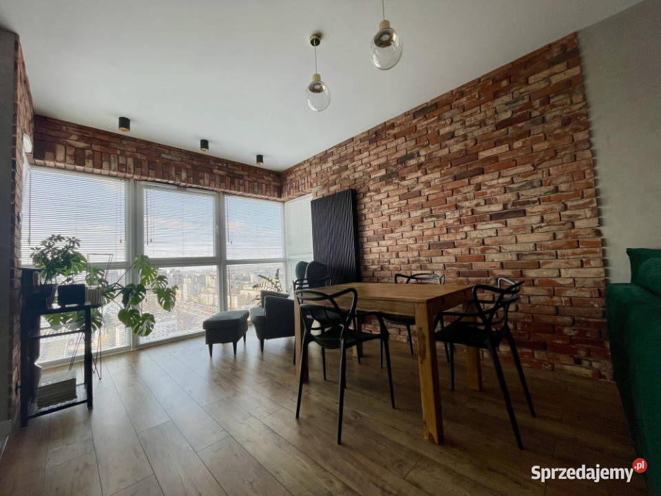 Soft loft z widokiem na panoramę Warszawy mazowieckie