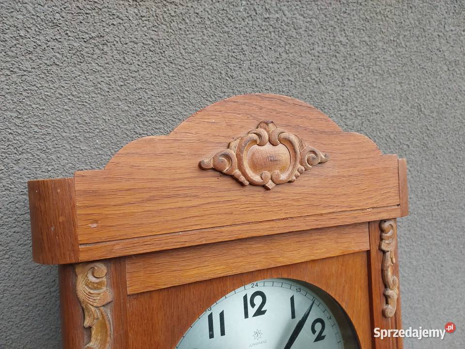 Stary zegar ścienny Junghans 1952r sprawny film beżowy Tczew