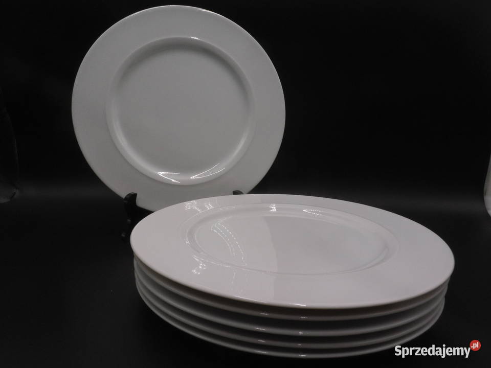 Porcelanowe talerze płytkie obiadowe 6 Raszków sprzedam