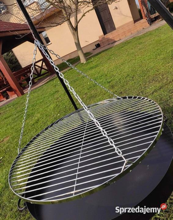 Grill ogrodowy trójnóg ruszt palenisko KOMPLETNY Kielce