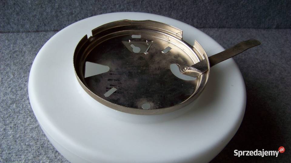 Lampa Plafon Szklany Klosz Okrągły PRL Zakopane sprzedam