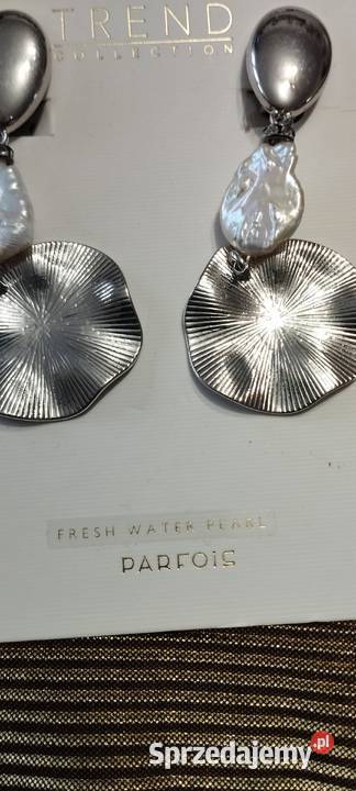 Parfois fresh water pearl kolczyki 185217 Dodatki Zamość