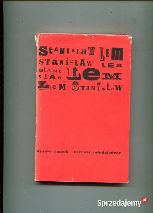 Wysoki zamek Wiersze młodzieńcze Stanisław Lem Szczecin sprzedam