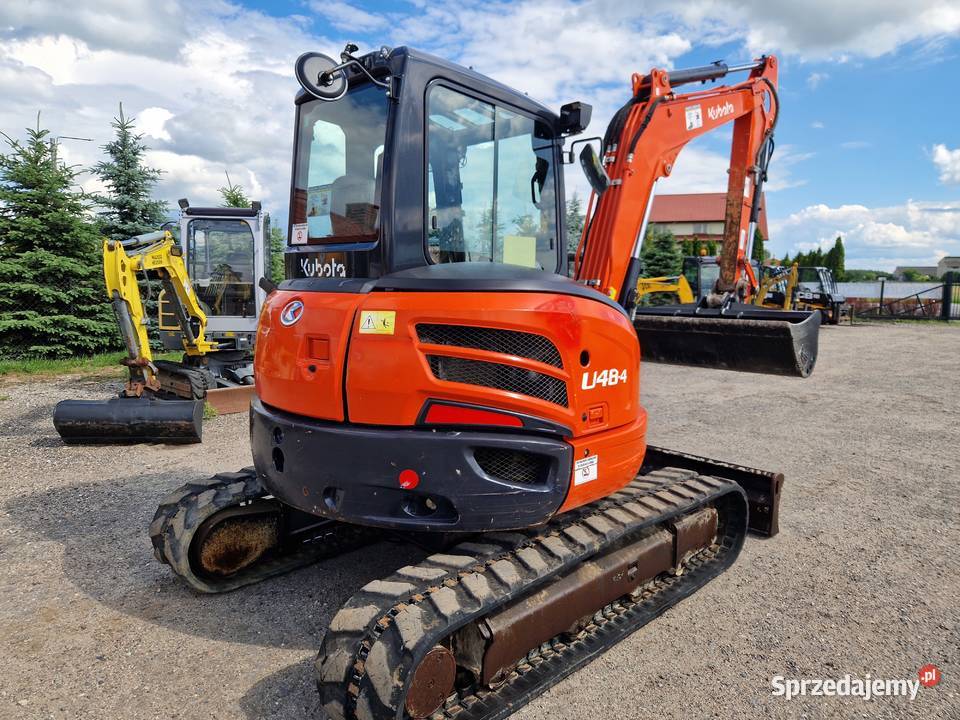 Minikoparka Kubota U 48 4 2018r 3400mtg waga 48 Ryżki