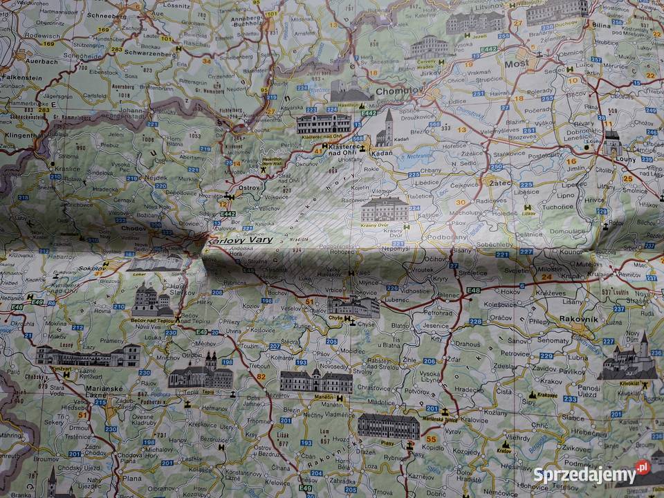 Ćesko 1500 000 mapa freytag berndt Road map Mapy i przewodniki Kraków