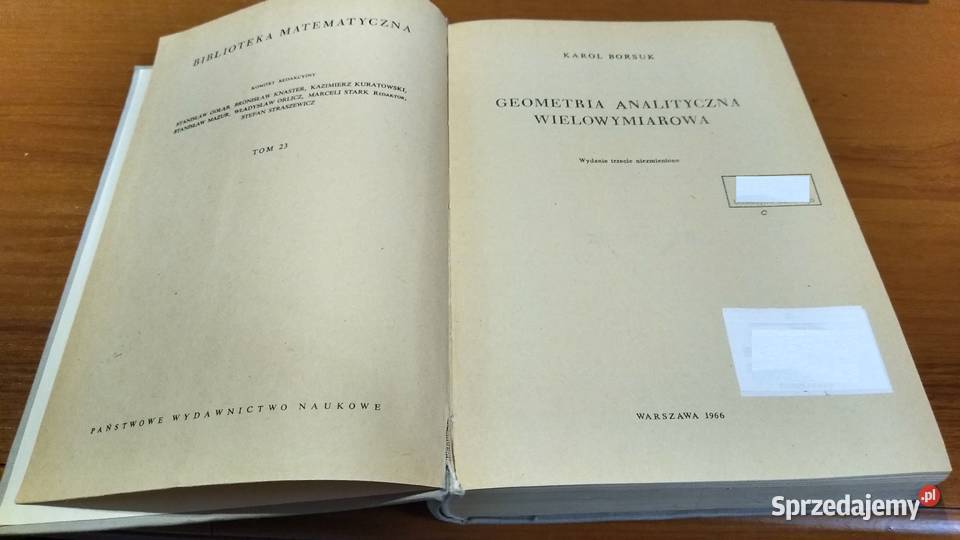 Geometria analityczna wielowymiarowa Karol Gdańsk