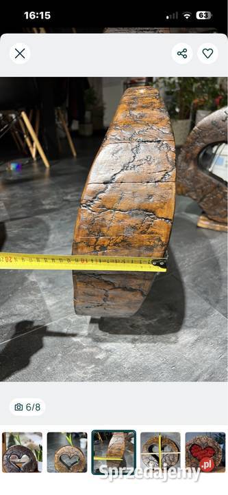 Drewniany Plaster orzech włoski z sercem Rybnik sprzedam