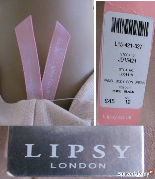 Sukienka lipsy london Panel Bodycon Dress nude lubelskie Zamość