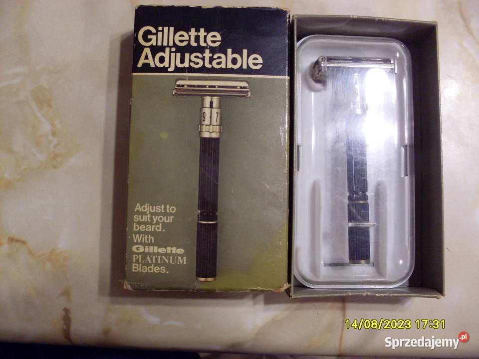 Maszynka Gillette do golenia na żyletki z USA Poznań