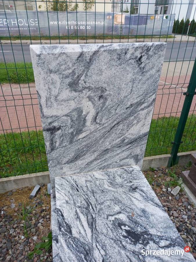 Pomnik pojedyńczy Wiscount White 180x80cm AMM GRANIT