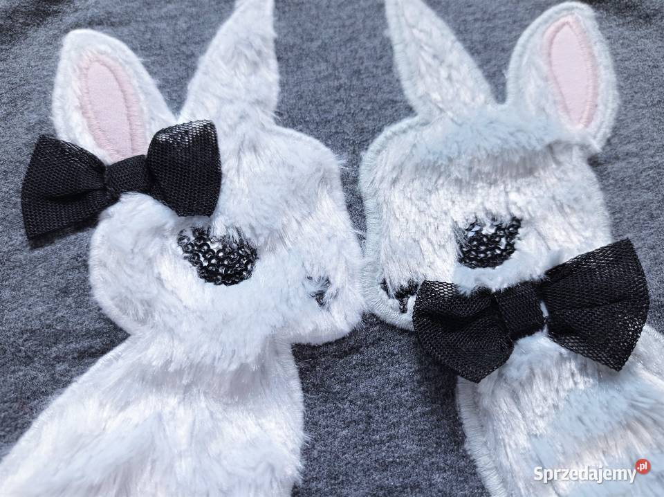 Bluza 3D Króliczki HM 92 dziewczynka śląskie Katowice