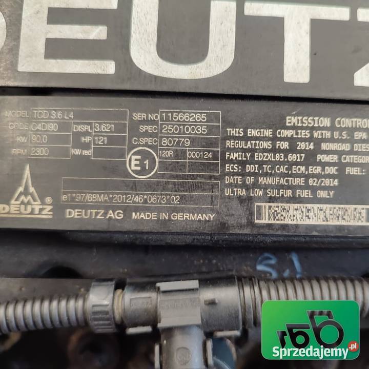 Deutz TCD 36 L4 MANITOU MLT 737 Wilkowo