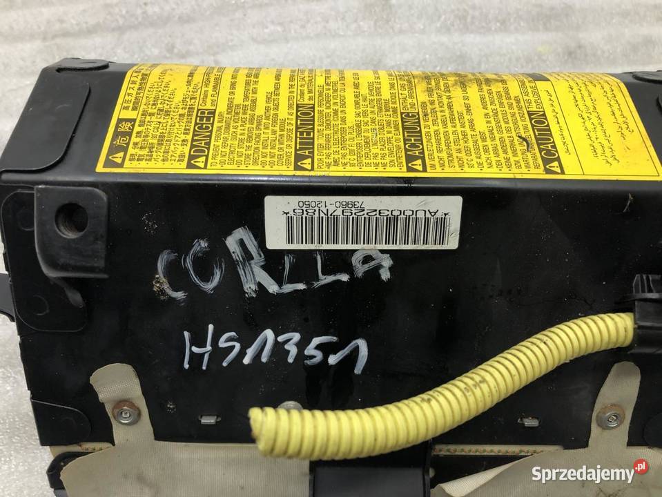 TOYOTA COROLLA E11 PODUSZKA AIRBAG PASAŻERA Poduszki powietrzne