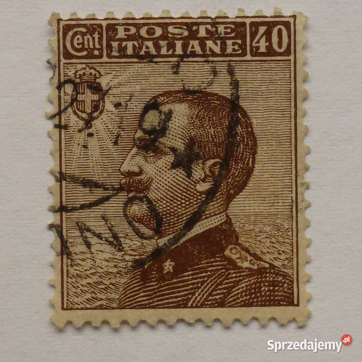 Włochy 1908 r Victor Emmanuel III kasowany Warszawa