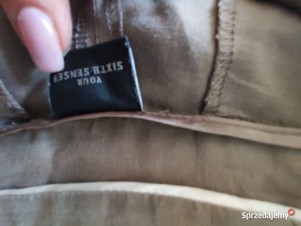 eleganckie wyjściowe letnie spodnie lniane świętokrzyskie