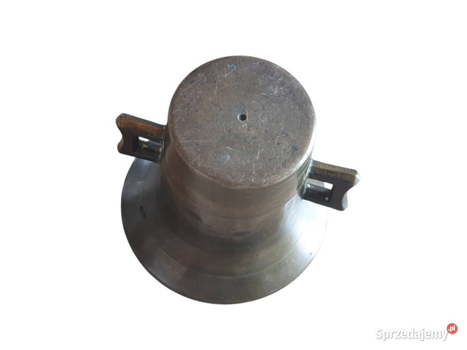 Stary mosiężny moździerz kuchenny sygnowany lata Cieszyn