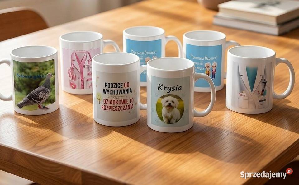 Kubek ceramiczny nowy wielokolorowy świętokrzyskie Czarnocin